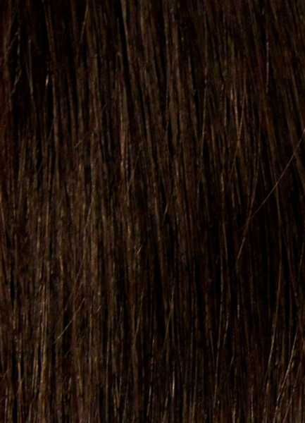 Schwarzbraunes Echthaar, Farbe 01BD, 55cm, 50 Strähnen