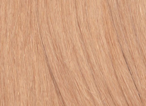 Blassrotblondes Echthaar, Farbe 28, 45cm, 100 Strähnen