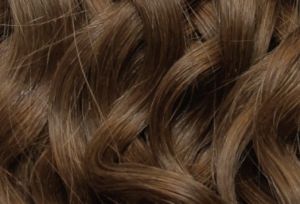 Goldbraunes gewelltes Echthaar, Farbe 05, 60cm, 50 Strähnen