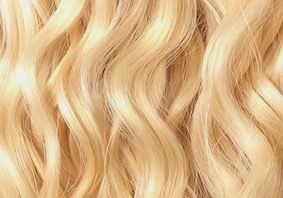 Hellblondes gewelltes Echthaar, Farbe 613, 50cm, 50 Strähnen