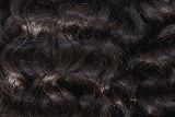 Dunkelbraunes gewelltes Echthaar, Farbe 02, 60 cm, 50 Strähnen