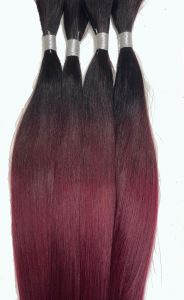 Ombre 1B99Red, 60cm, 10 Strähnen