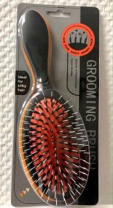 Professionelle Extentionsbürste, 9-reihig mit Wildschweinborsten