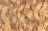Dunkelgoldblond gewelltes Echthaar Farbe 16, 50cm 10 Strähnen