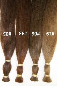 Rotbraunes Echthaar, Farbe 33, 40cm, 10 Strähnen