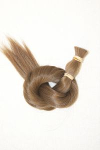 Naturbraunes Echthaar, Farbe 06, 40cm, 50 Strähnen