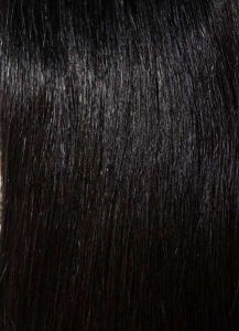 Schwarzes Echthaar, Farbe 01, 60cm, 50 Strähnen