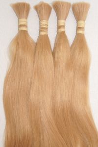 Kupfergoldblondes Echthaar, Farbe 26, 40cm, 100 Strähnen