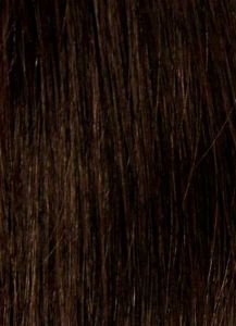 Schwarzbraunes Echthaar, Farbe 01BD, 60cm, 50 Strähnen