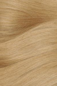 Dunkelgoldblondes Echthaar, Farbe 16, 45cm, 50 Strähnen