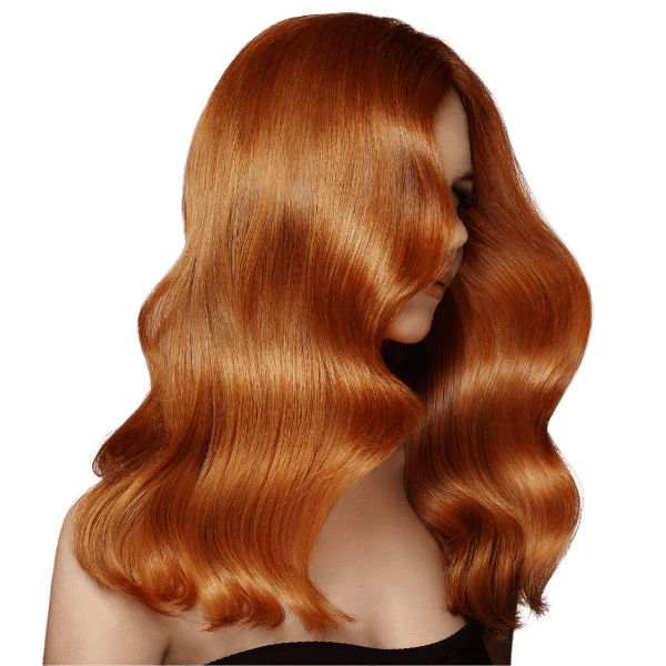 Rothaarige Frau mit langen Extensions Rote Hair Extensions